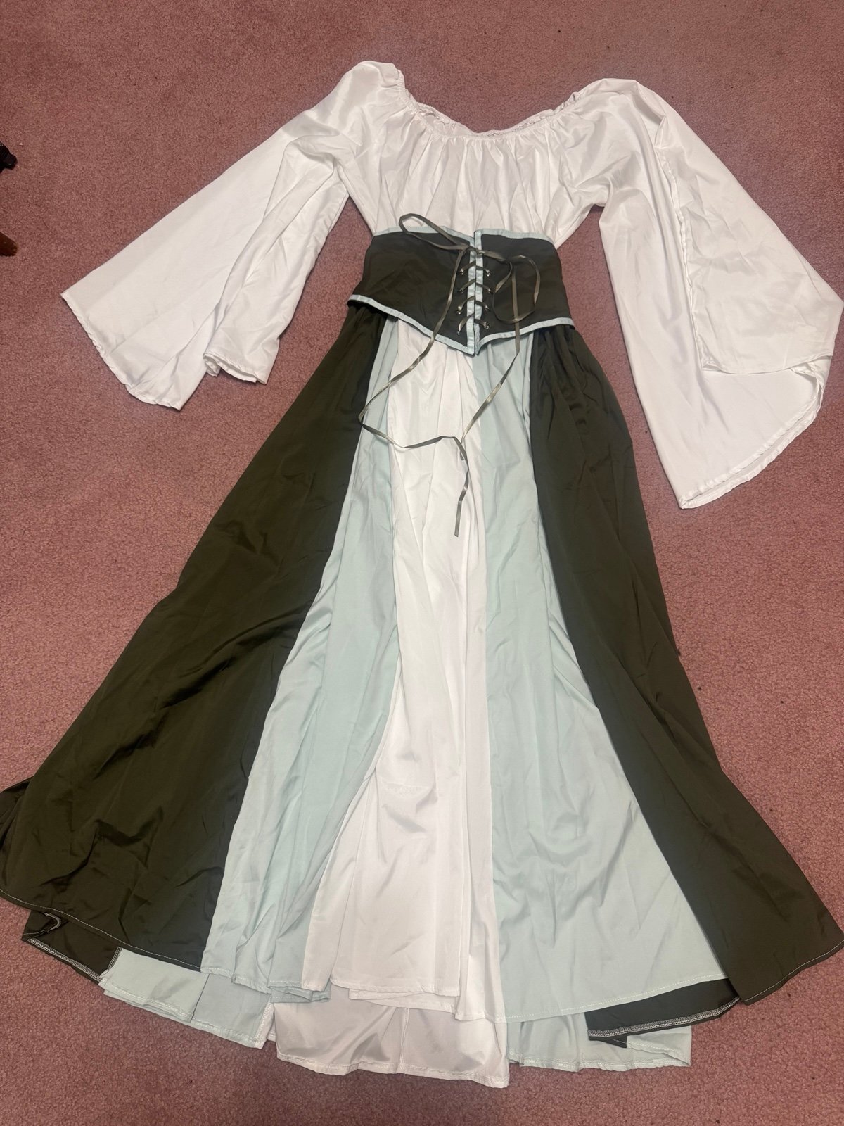 New Medium Renaissance dress costume corset Victorian princess peasant gown