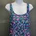 Lilly Pulitzer Camellia Cover Up Small Sheer Maxi Inky Navy Glow & Flow Print