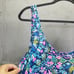 Lilly Pulitzer Camellia Cover Up Small Sheer Maxi Inky Navy Glow & Flow Print
