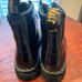 Size 10 Men's Dr. Martens Rikard 8-Eye Combat Boots Black/Polished NWOB