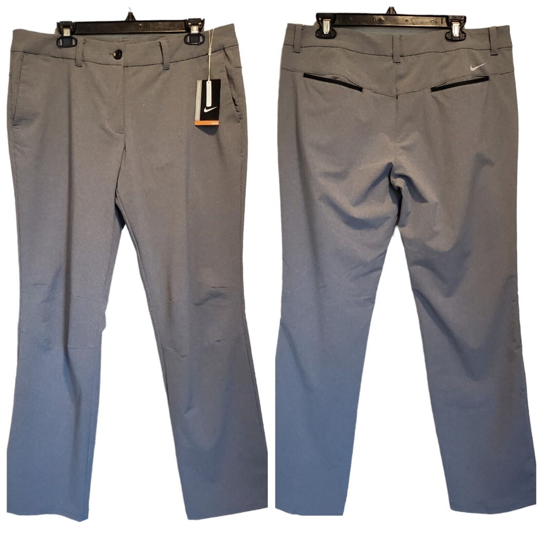 Nike Dri-FIT Golf Stretch Pants Trousers Black DH1286-010 Women's SZ 14