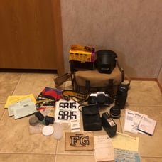 Vintage Nikon FG camera with Lens + 2 extra lenses, case + more (work’s)
