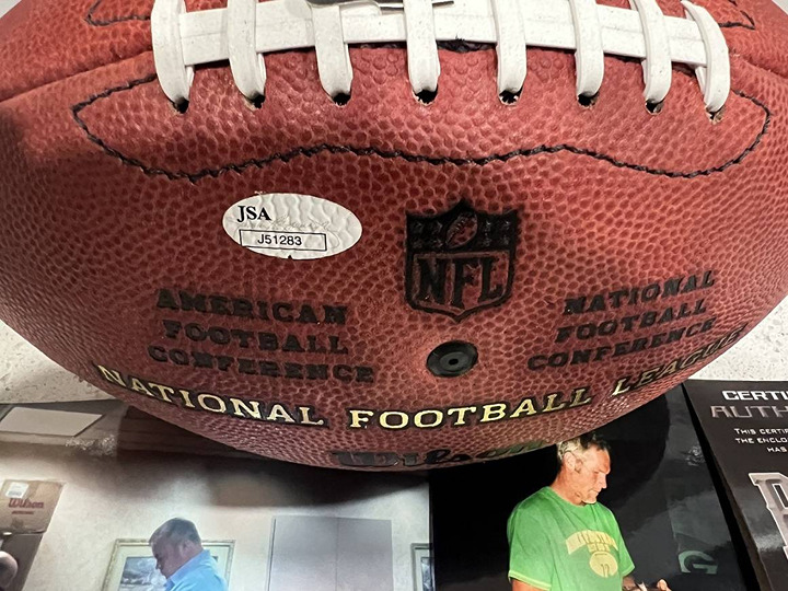 Brett Favre & Mike McCarthy Autographed Limited Edition Football JSA