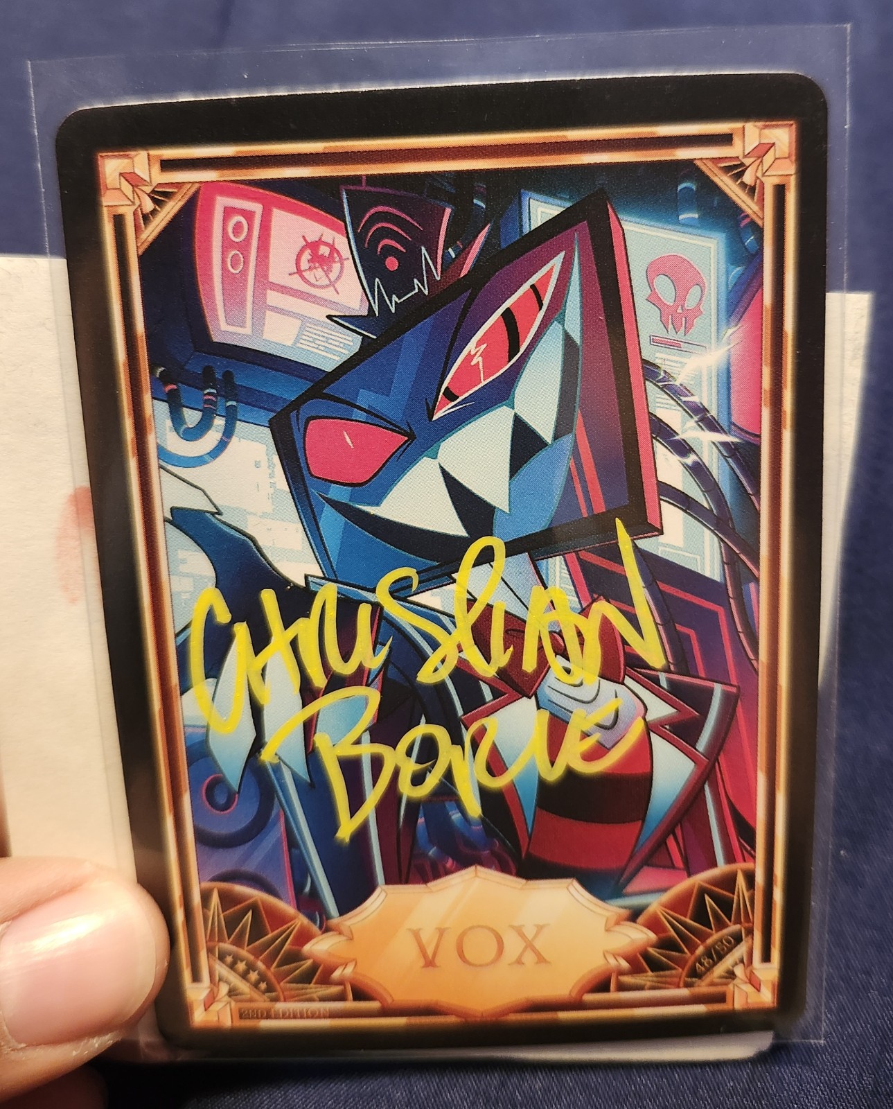 SIGNED Vox VA Card (Hazbin Hotel)