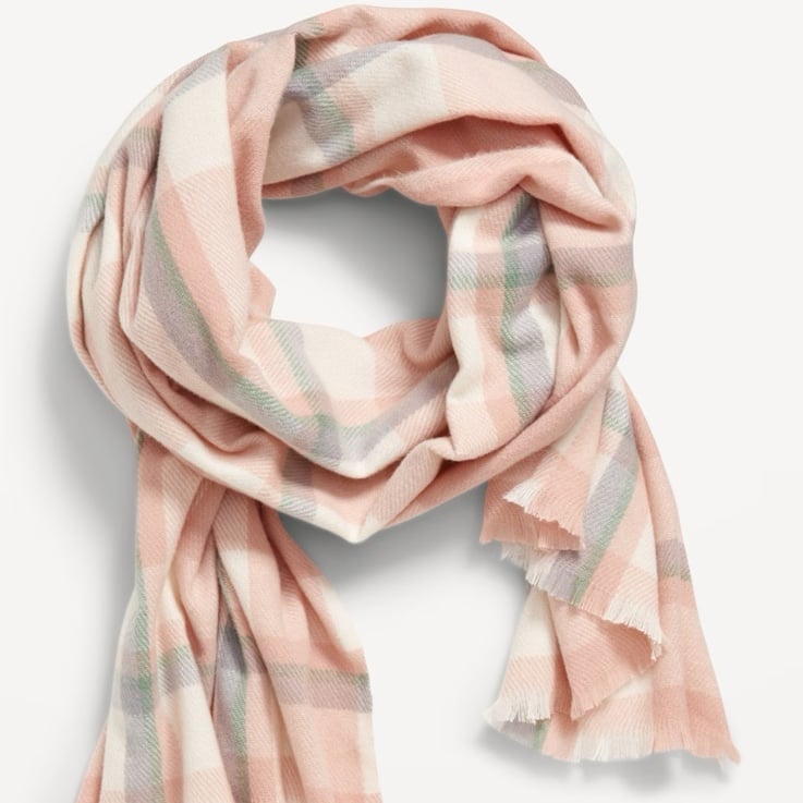 NWT OLD NAVY Flannel Scarf Color: WHITE /OLIVE PLAID OS Product Details soft-bru