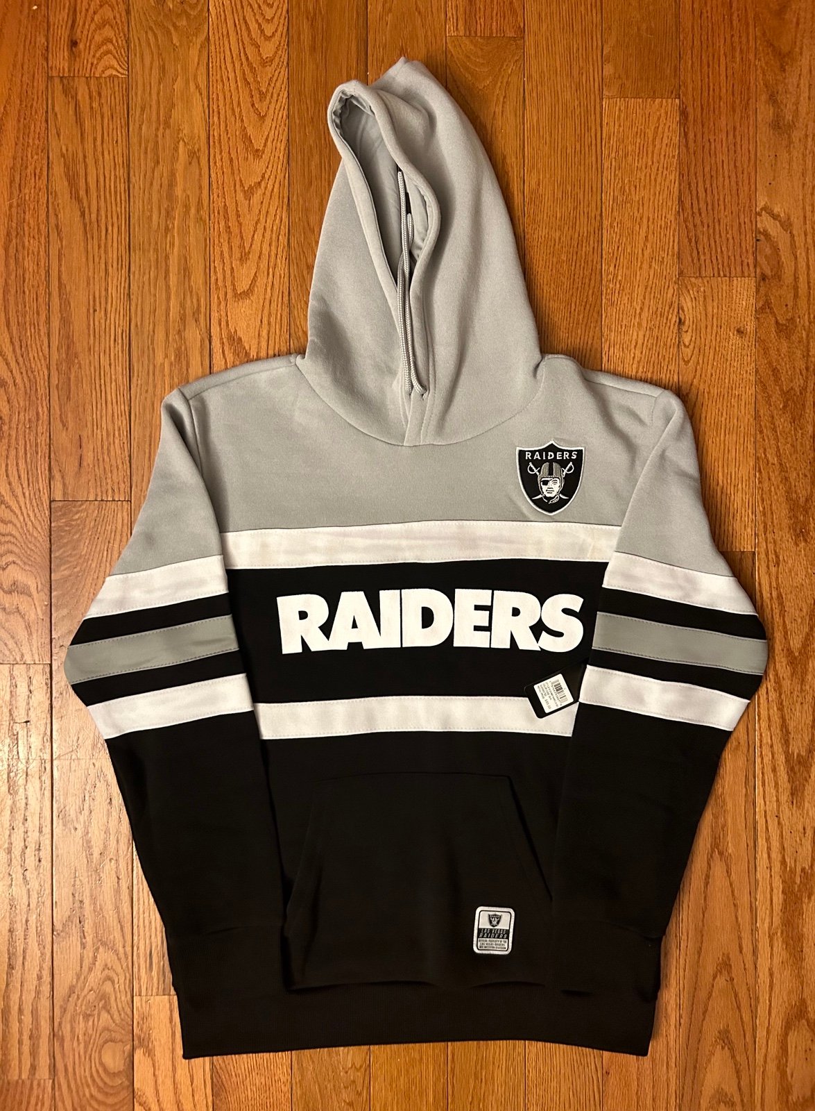 Las Vegas Raiders NFL Brand Doublesided Hoodie Size Large NEW