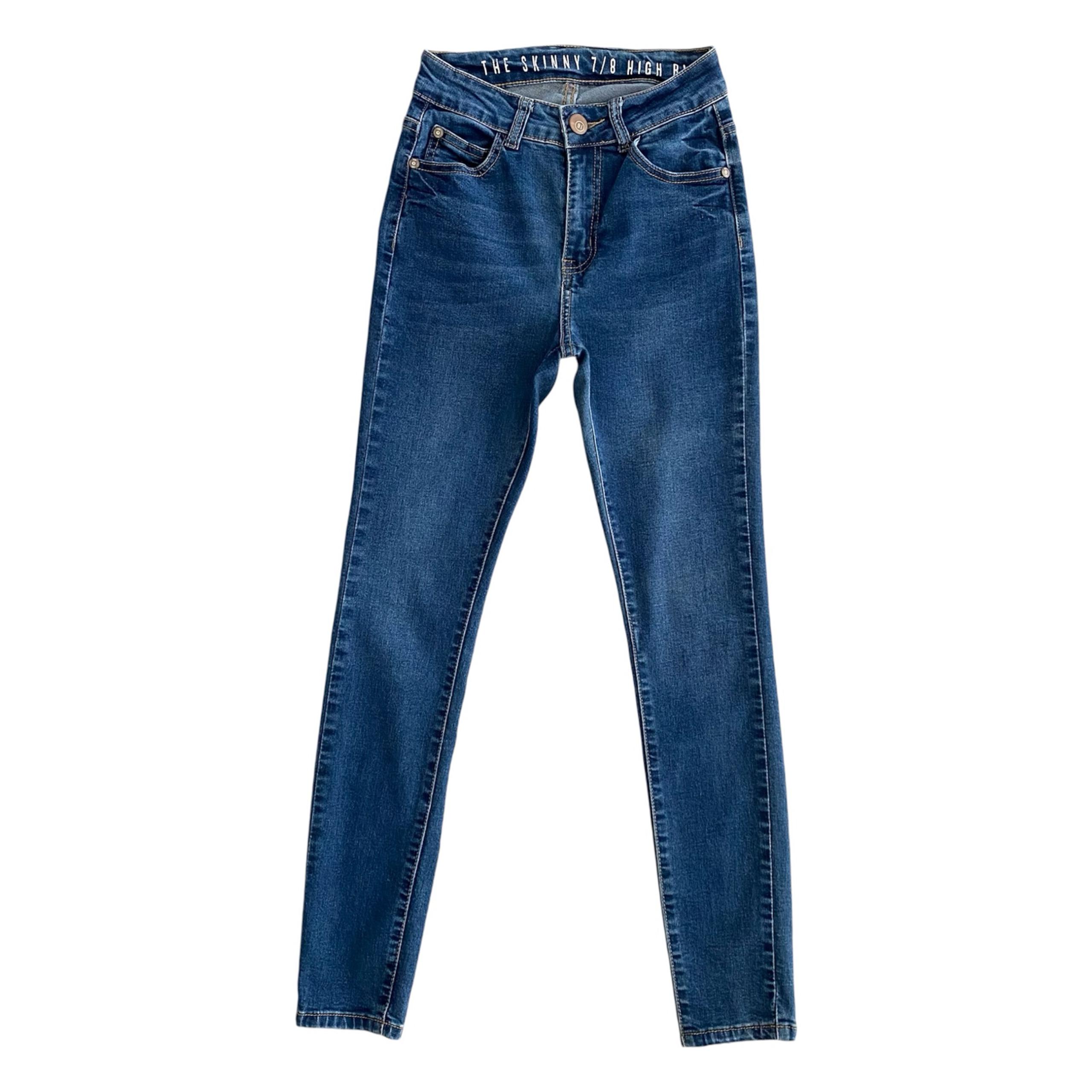 Cotton On The Skinny 7/8 High Rise Dark Wash Denim Skinny Jeans Women's Size 2