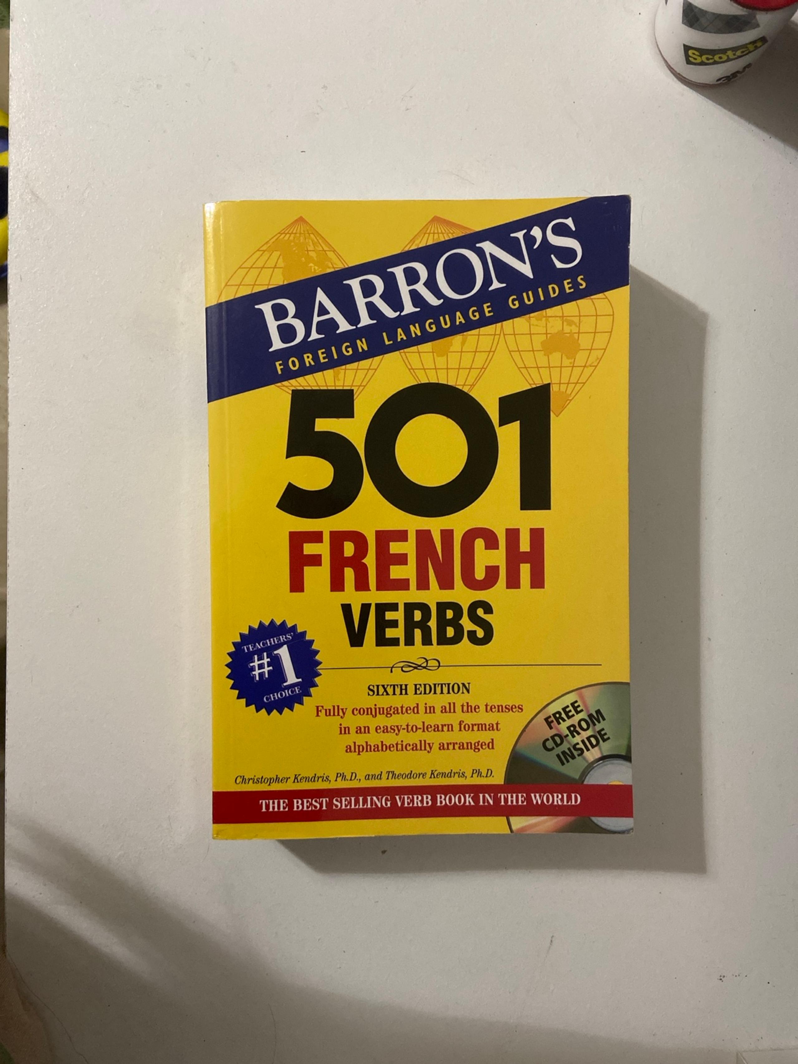 501 French Verbs Barron's book
