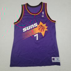 Vintage Phoenix Suns #7 Kevin Johnson Champion Basketball Jersey Mens 44 Large L