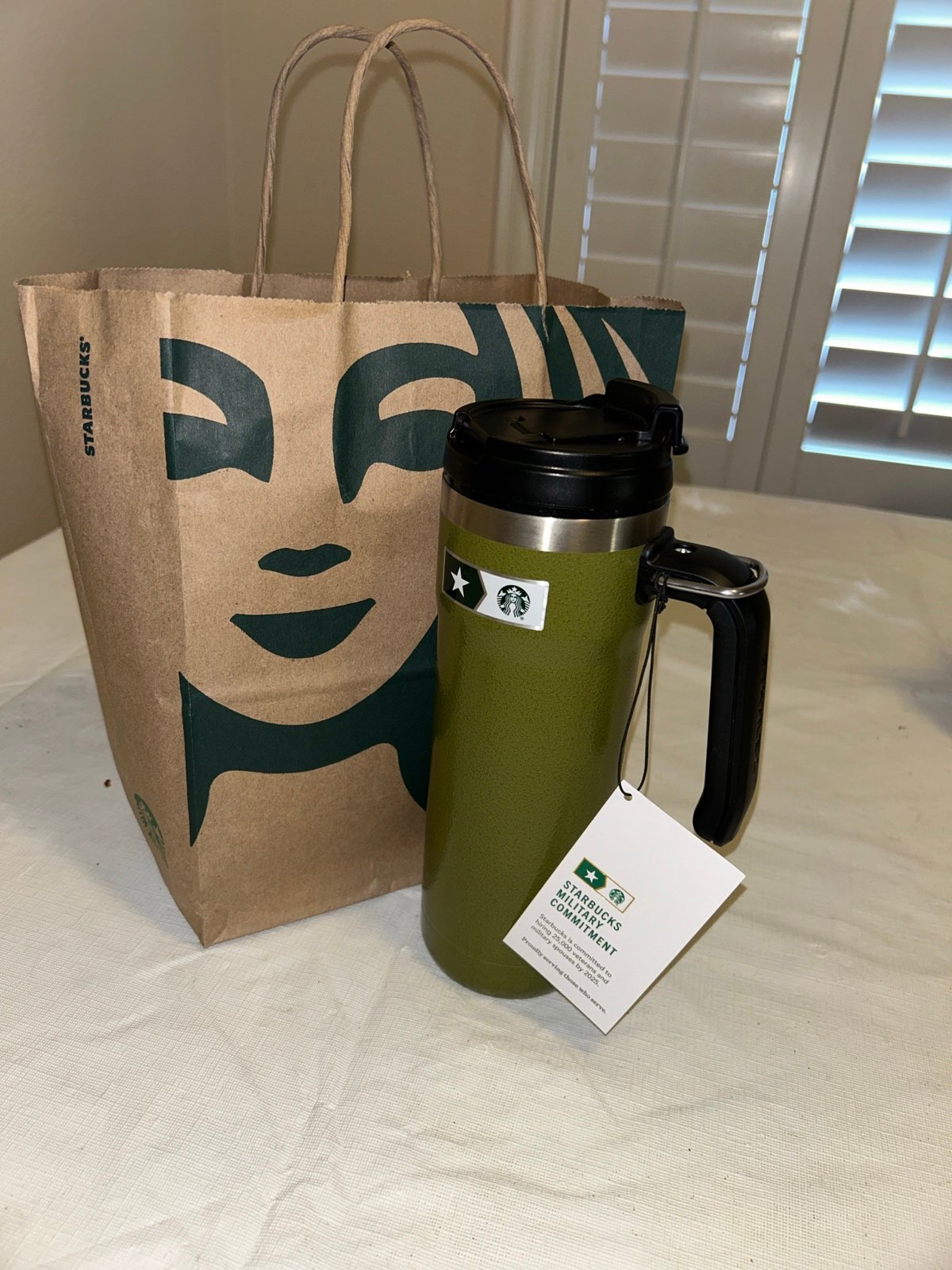 Starbucks military commitment tumbler collection unisex.