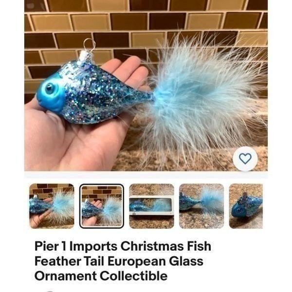 Hand Blown Glass Fish Ornament