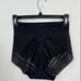 Leonisa Invisible High Waisted Tummy Control Stripe Lace Underwear Black Size L