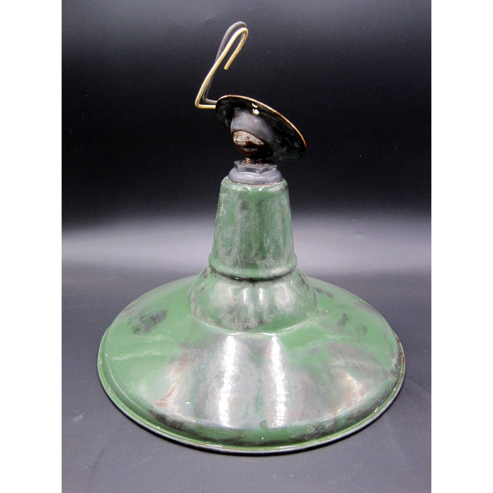 Vintage Gas Station Porcelain Barn Light 14” Industrial Gas Station Light