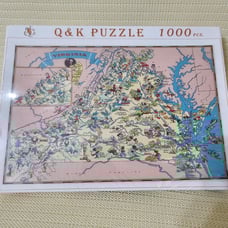Wooden maps contemporary jigsaw puzzles