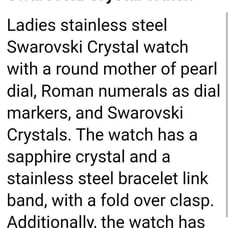 This is A Beautiful ladies watch, Read the description in the pics please....