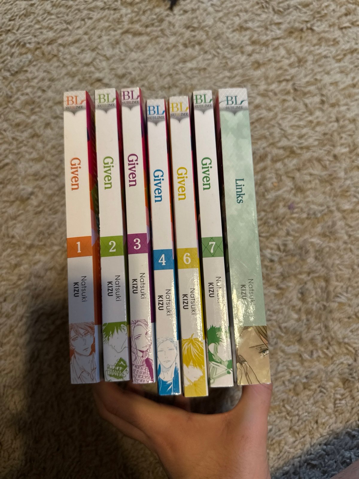 Given manga + Links (Missing vol 5) (Comes with 3 free manga)