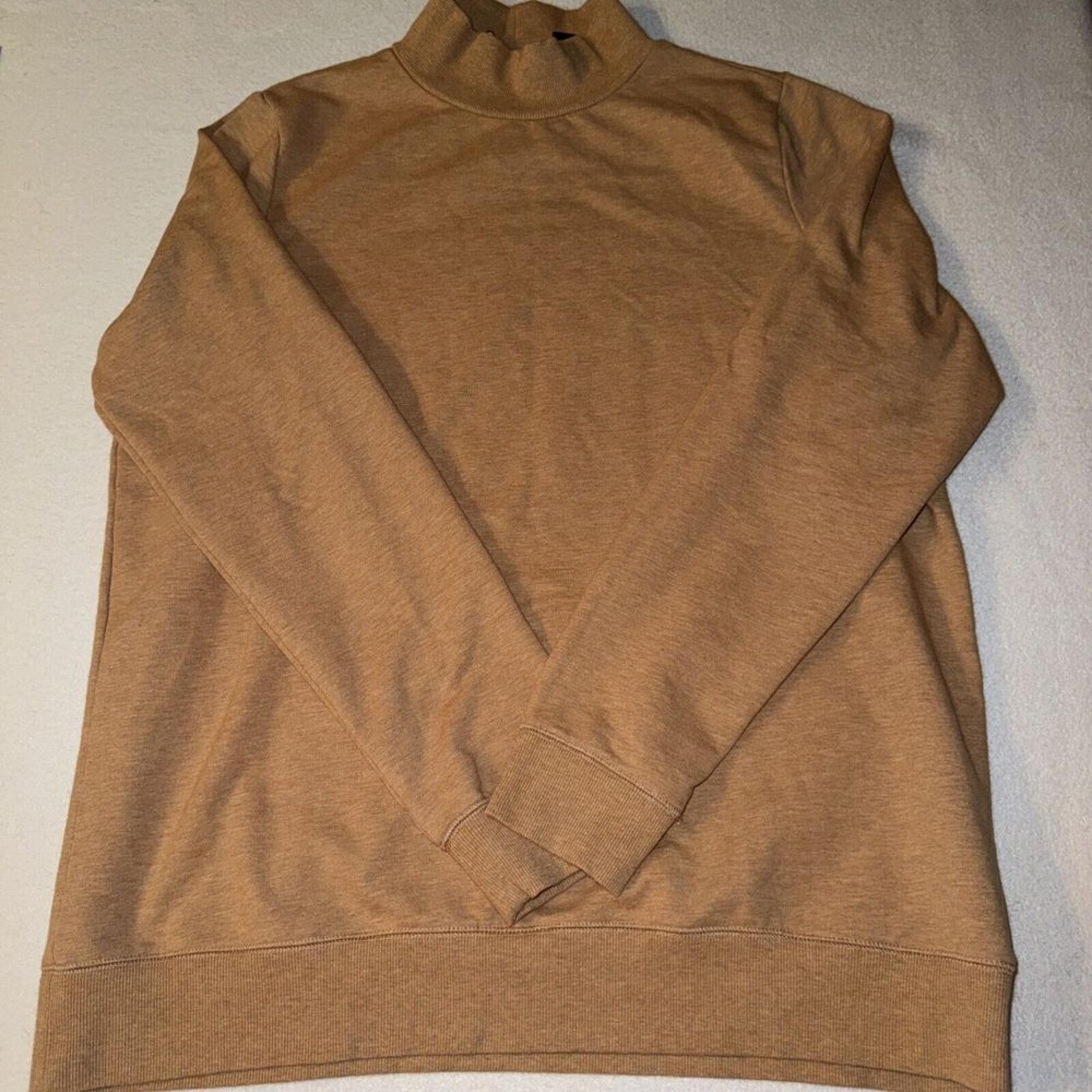 Land's End Mock Neck Long Sleeve Sweater Tan Women's Size XLT (18)