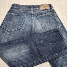 Ralph Lauren Jeans Men 31x30 Denim And Suppy Slouch Straight Whiskers Flag Patch
