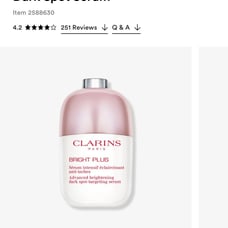 Clarins Bright Plus Advanced Brightening Serum BNIB MSRP 85