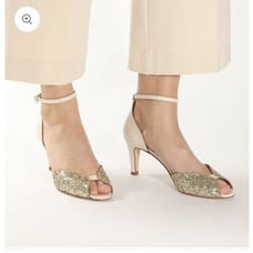 EMMA GO SHOESJOLENE Glitter Gold & White Size 37
