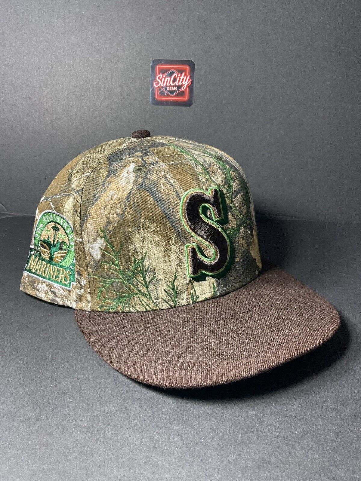 New Era Seattle Mariners Real Tree Camo Hat Club Exclusive SZ 7