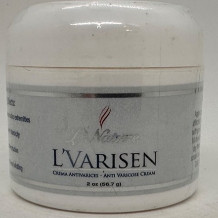 LVarisen Anti-Varicose Cream 2 Oz Made USA For Blood Circulation Vein Elastici