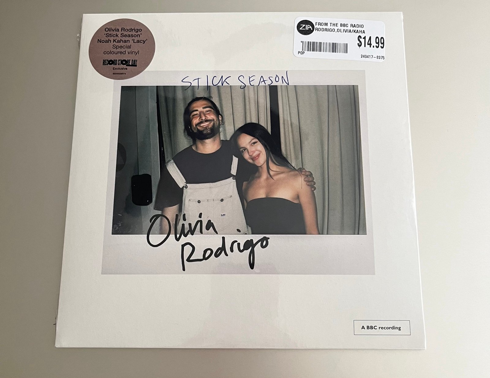 Olivia Rodrigo / Noah Kahan-Stick Season / Lacy 7” RSD Vinyl