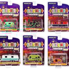 Hitched Homes 6 piece Travel Trailers Set Series 13 1/64 Diecast Models