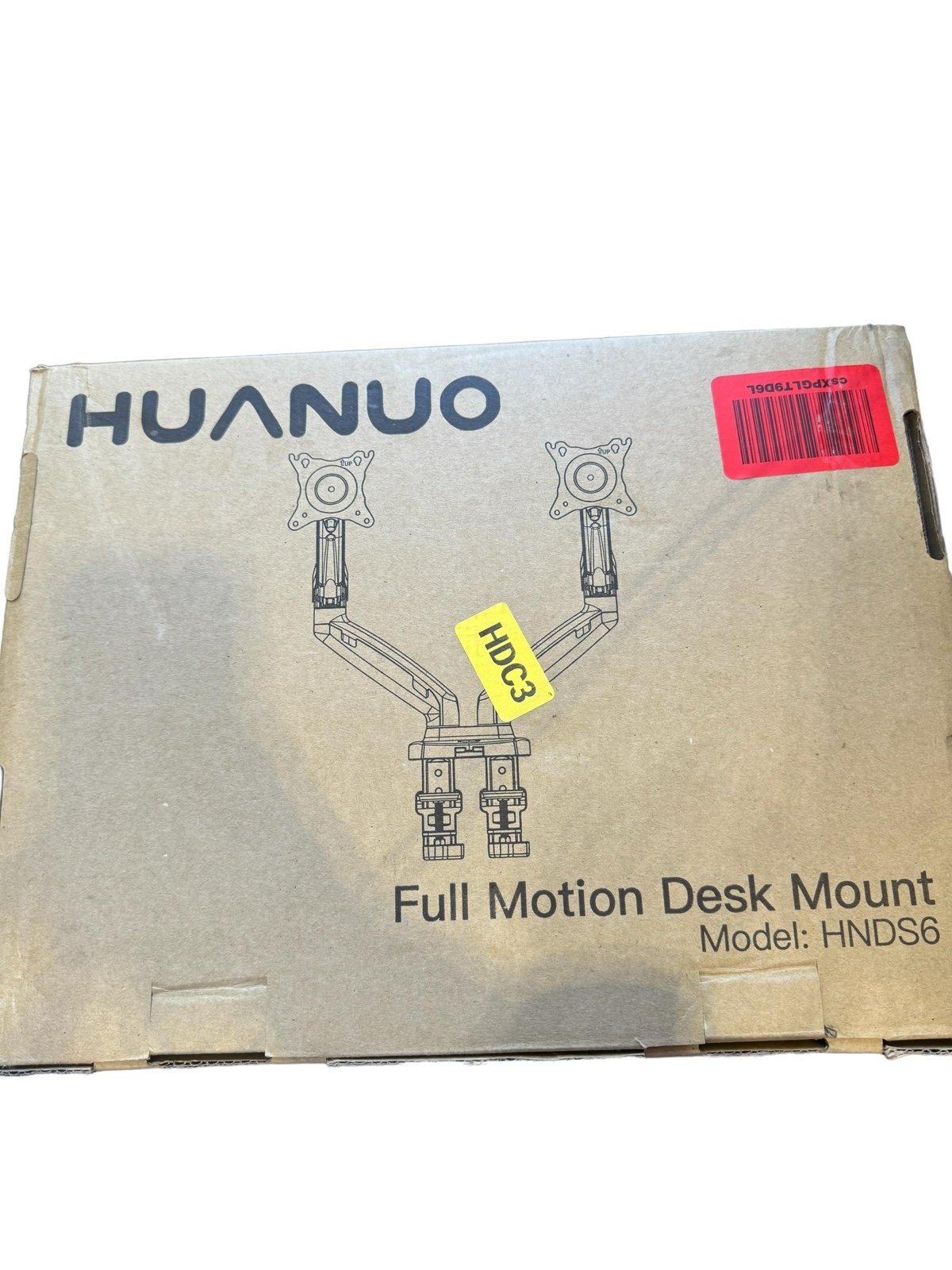 Brand New Full Motion Desk Mount for Two Monitors