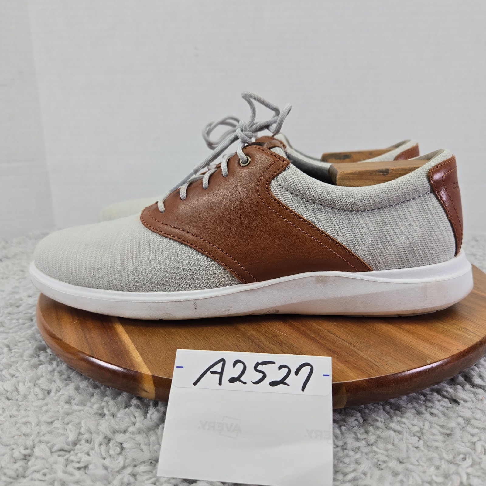 Cole Haan Grand Os Gray Brown U Throat Casual Saddle Oxford Sneaker Mens 9 M