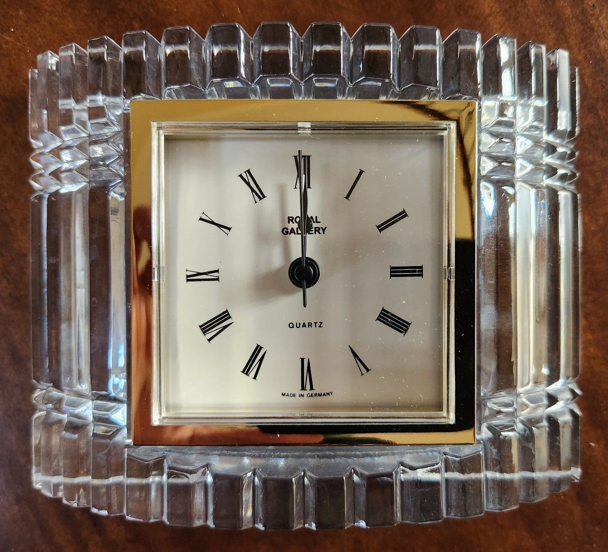 Montparnasse Lead Crystal Alarm Clock (Made in France)
