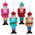 Kurt Adler 6.75 Glass Brightly Colored Nutcracker Soldier Ornament Set