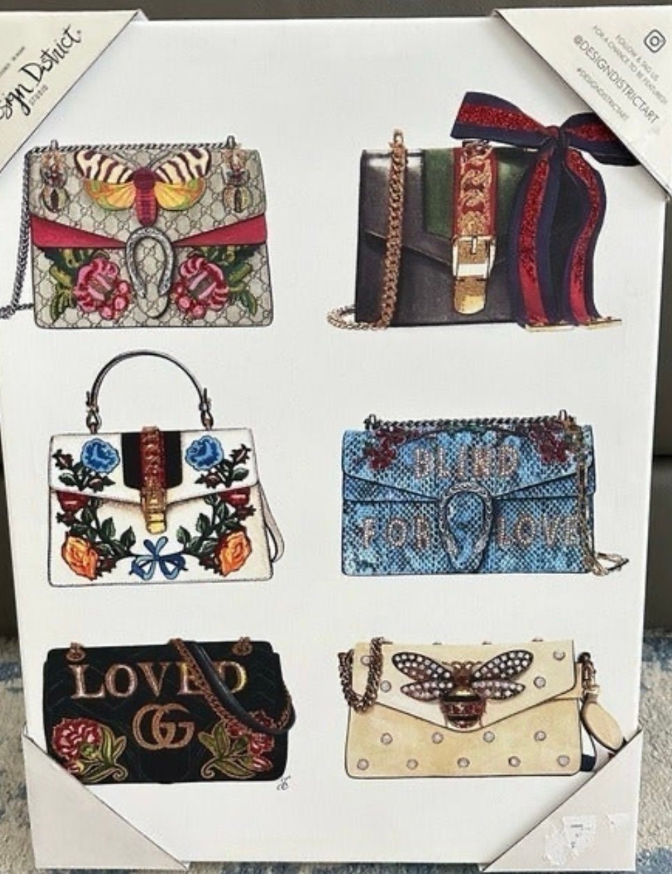 Gucci District Design Art Canvas