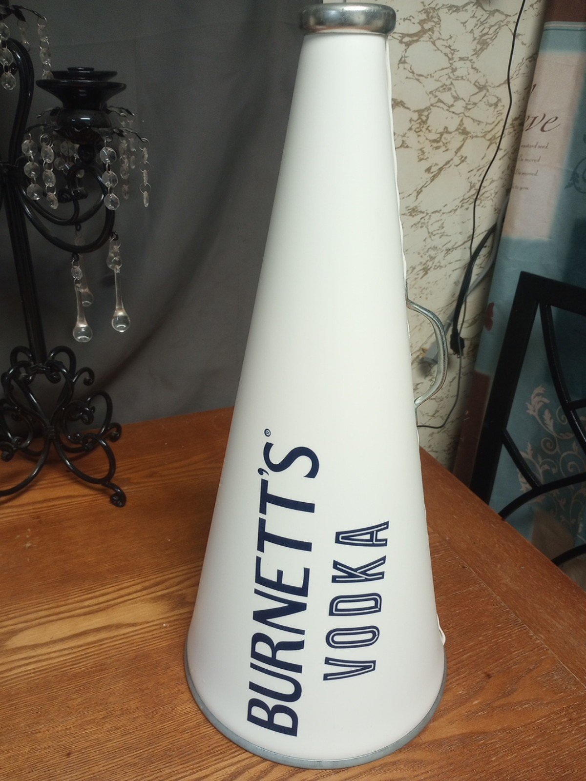 Megaphone Burnett's Vodka Bull Horn 22”..Awesome. Look!!!!