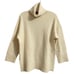POLO RALPH LAUREN Wool Cashmere Blend Turtleneck Tunic Sweater Cream XS Classic