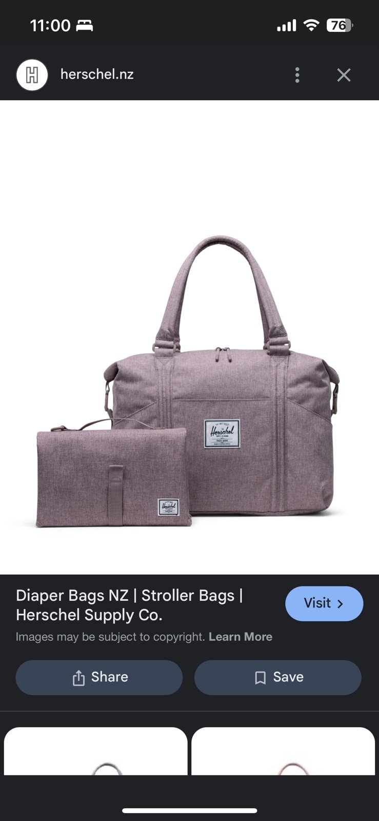 Strand Duffle Sprout Quail Crosshatch Diaper Duffle Bag  Diaper Duffle Bag