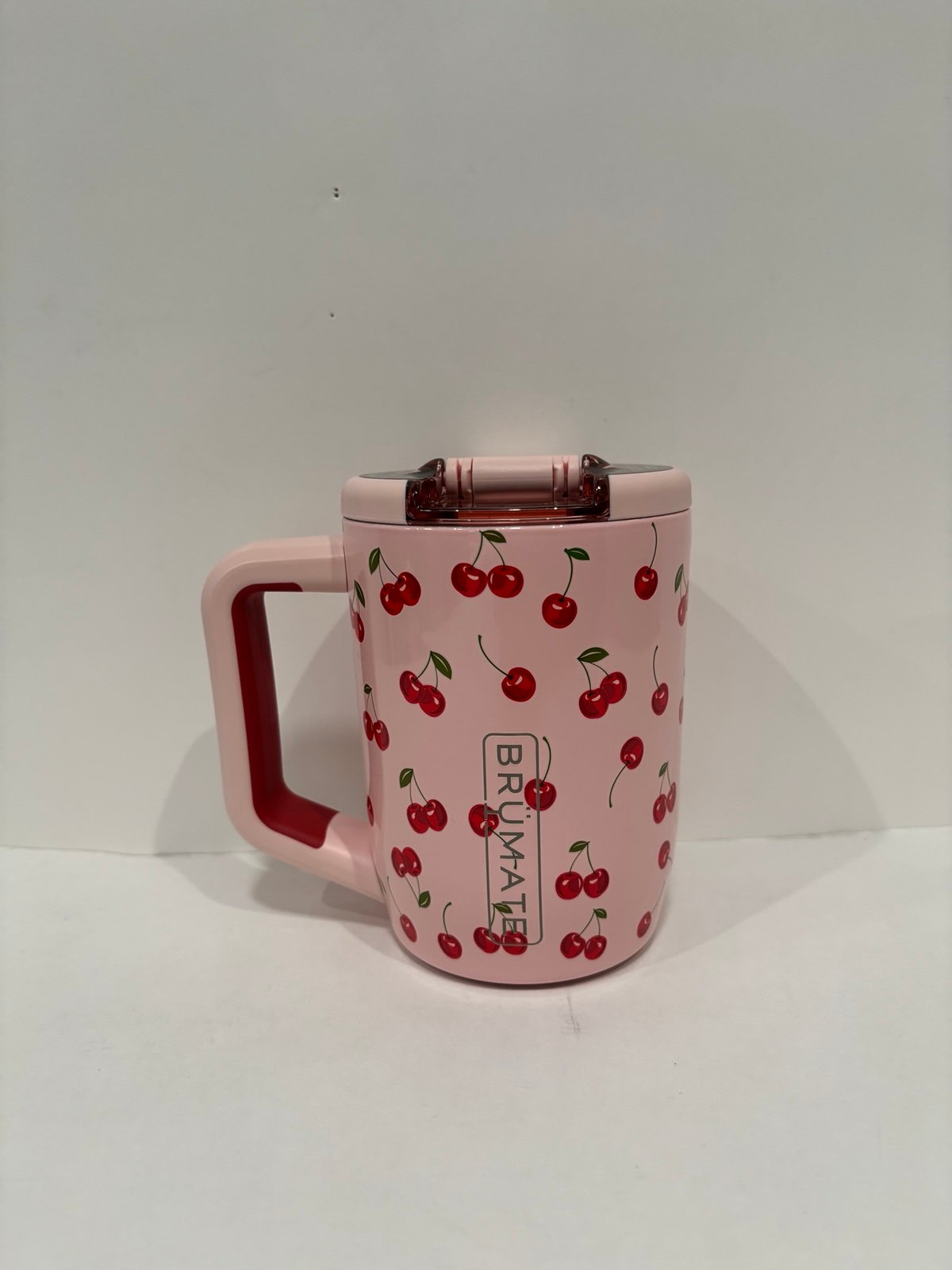 Brumate Muv Cherries 15oz Mug Limited Edition Pink Cherry Print
