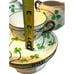 Vtg Japanese Shamrock Moriyama Lidded Sugar Bowl & Open Creamer Teacup & Saucers