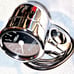 Baron Customs 3 Chrome Tachometer fits 1 & 1- 1/4 bar