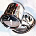 Baron Customs 3 Chrome Tachometer fits 1 & 1- 1/4 bar