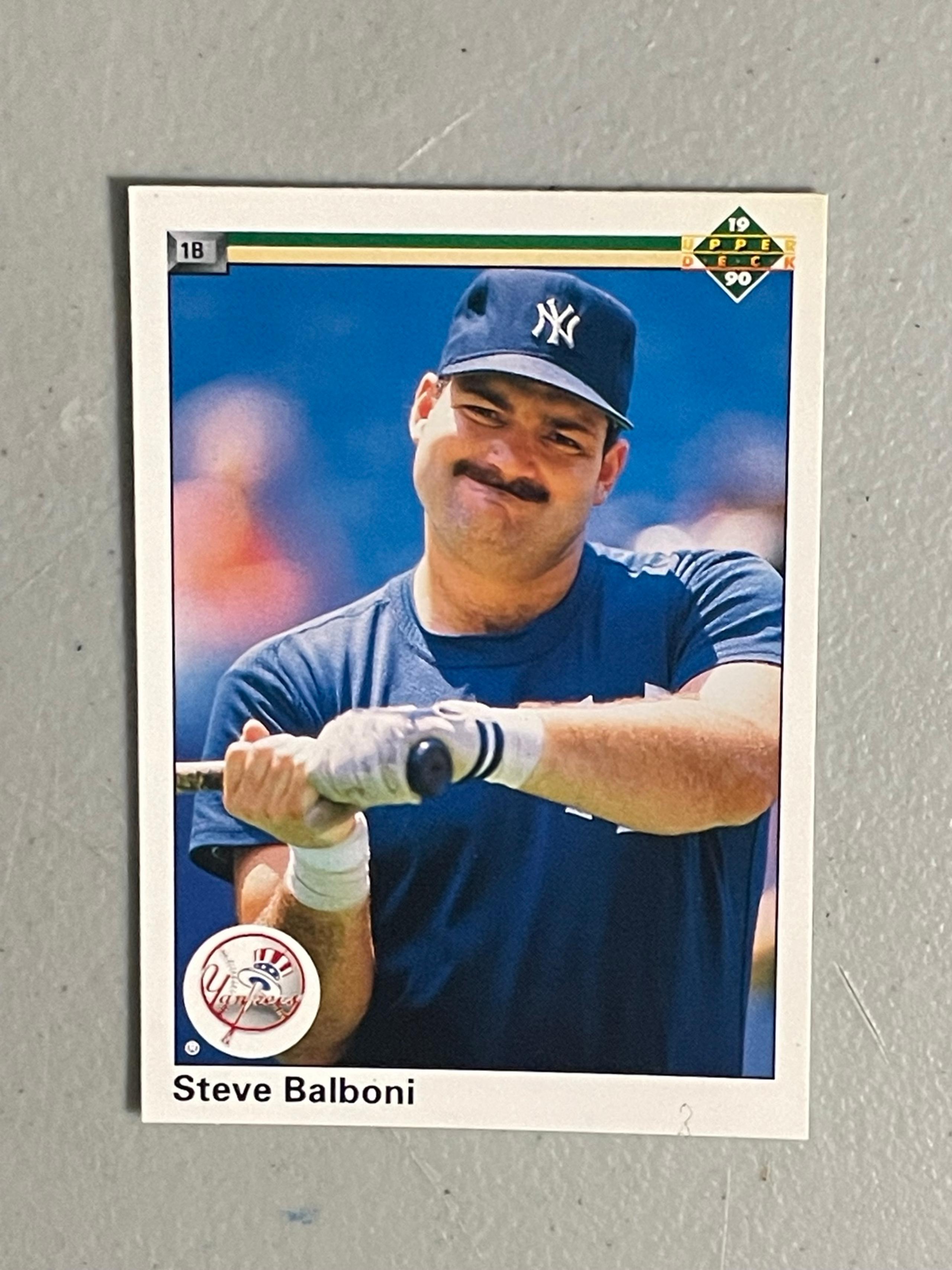 Baseball Trading Card: New York Yankees - Steve Balboni # 497 (Upper Deck, 1990)