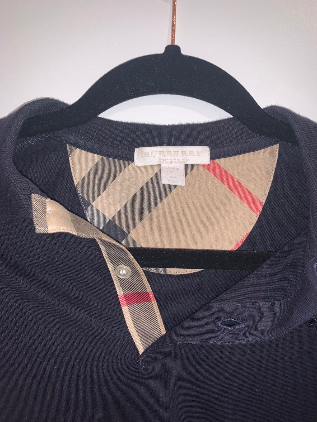 Burberry navy polo Boys