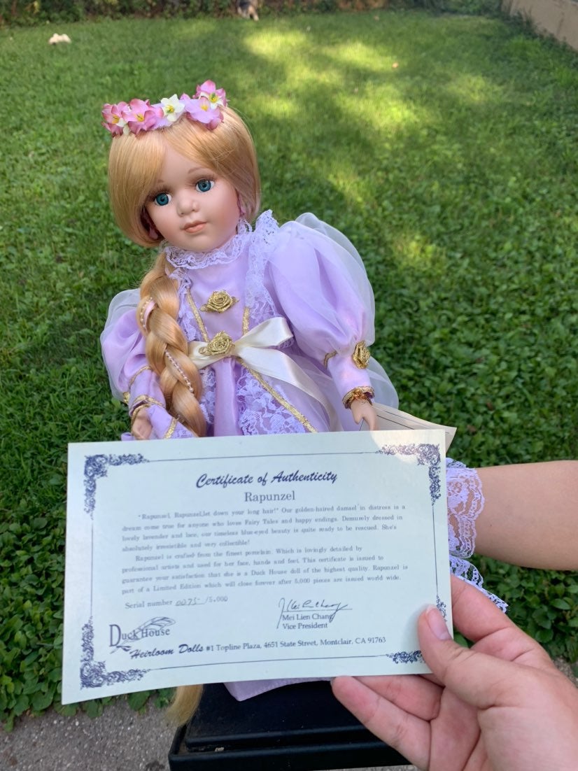 Rapunzel collectible porcelain doll!