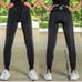 AGOGIE small pants black 20+ resistance built in bands full length active bottom