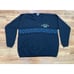 VTG 80s 90s Grand Prix Monaco Formula 1 Black V Neck Embroidered Sweater XL RARE