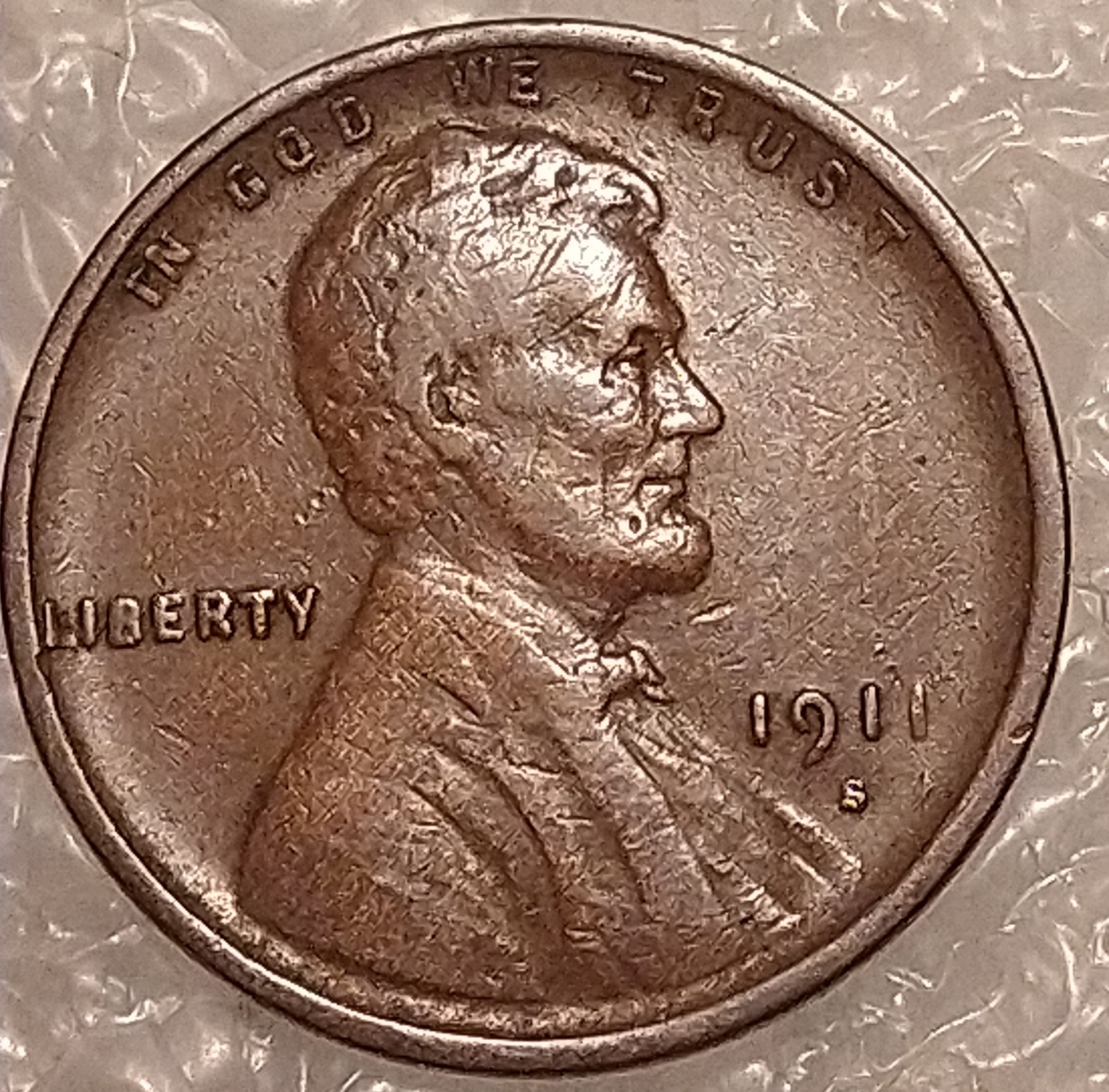 Chocolate Brown 1911s KEY DATE Wheat Penny tough USA Genuine Nice Rare Coin