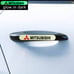 BRAND NEW UNIVERSAL 8PCS MITSUBISHI GLOWS IN THE DARK GREEN BADGE EMBLEM STICKE