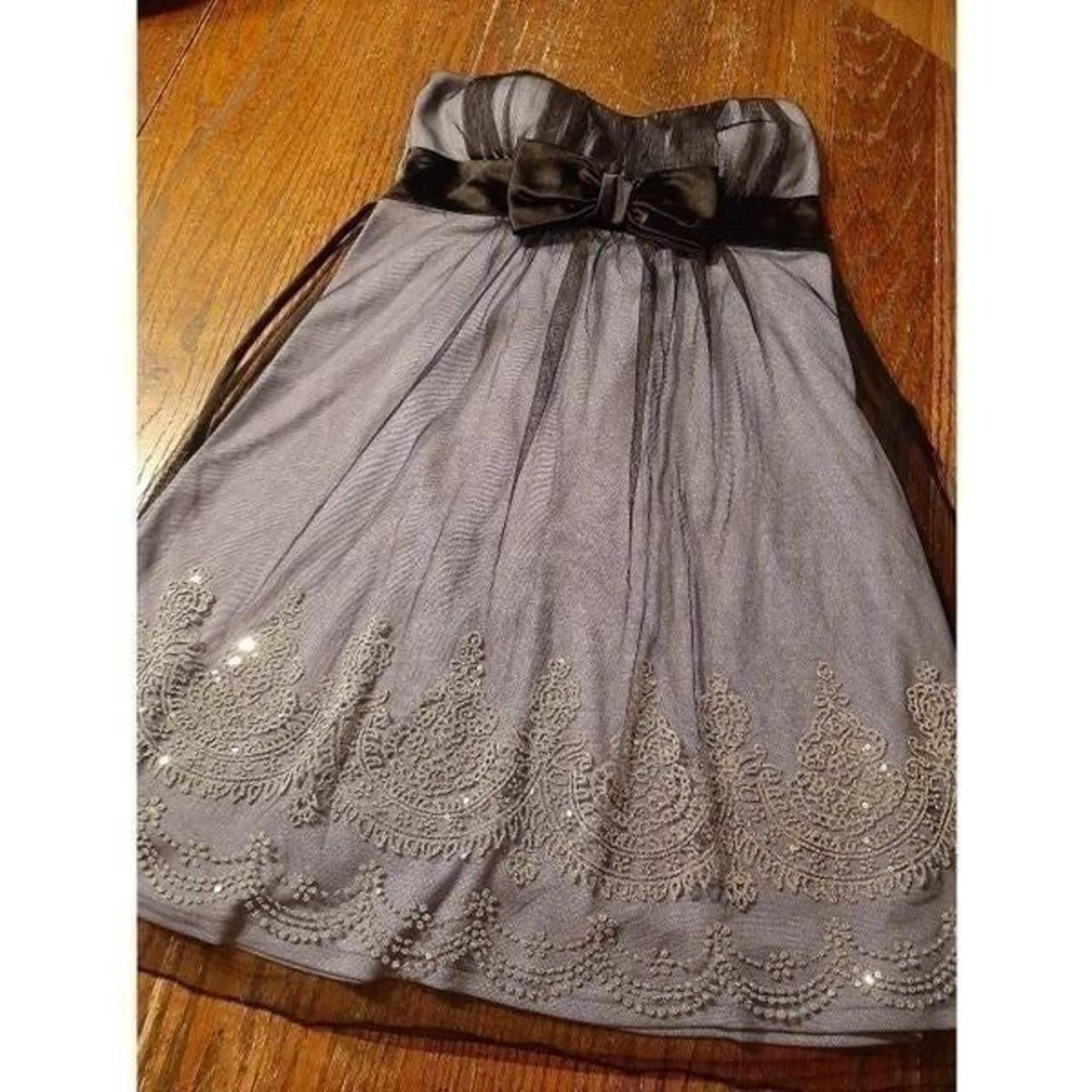Small Purple Black Mesh Overlay Sleeveless Embellished Mini Dress Prom Wedding