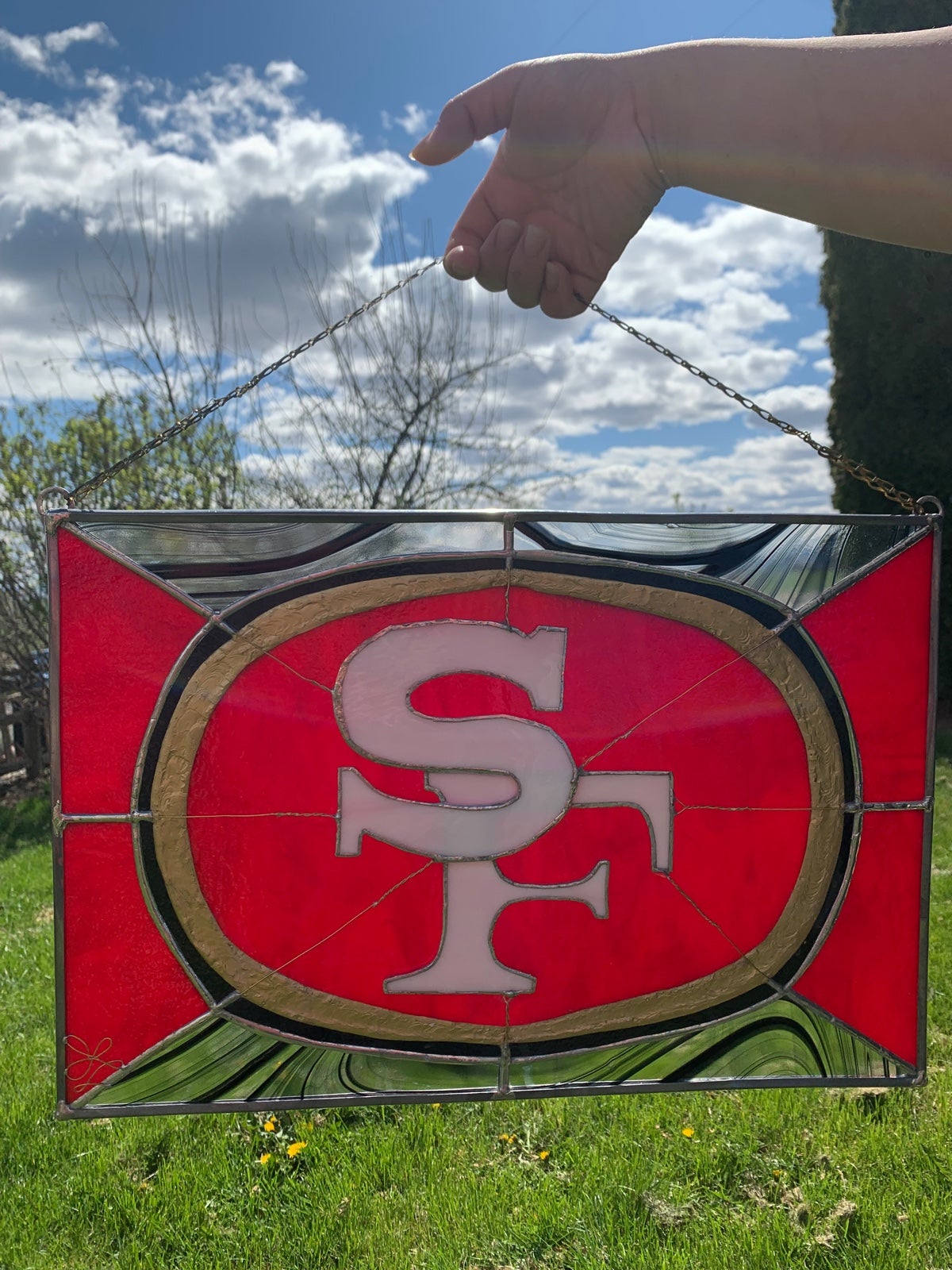 49ers stainglass