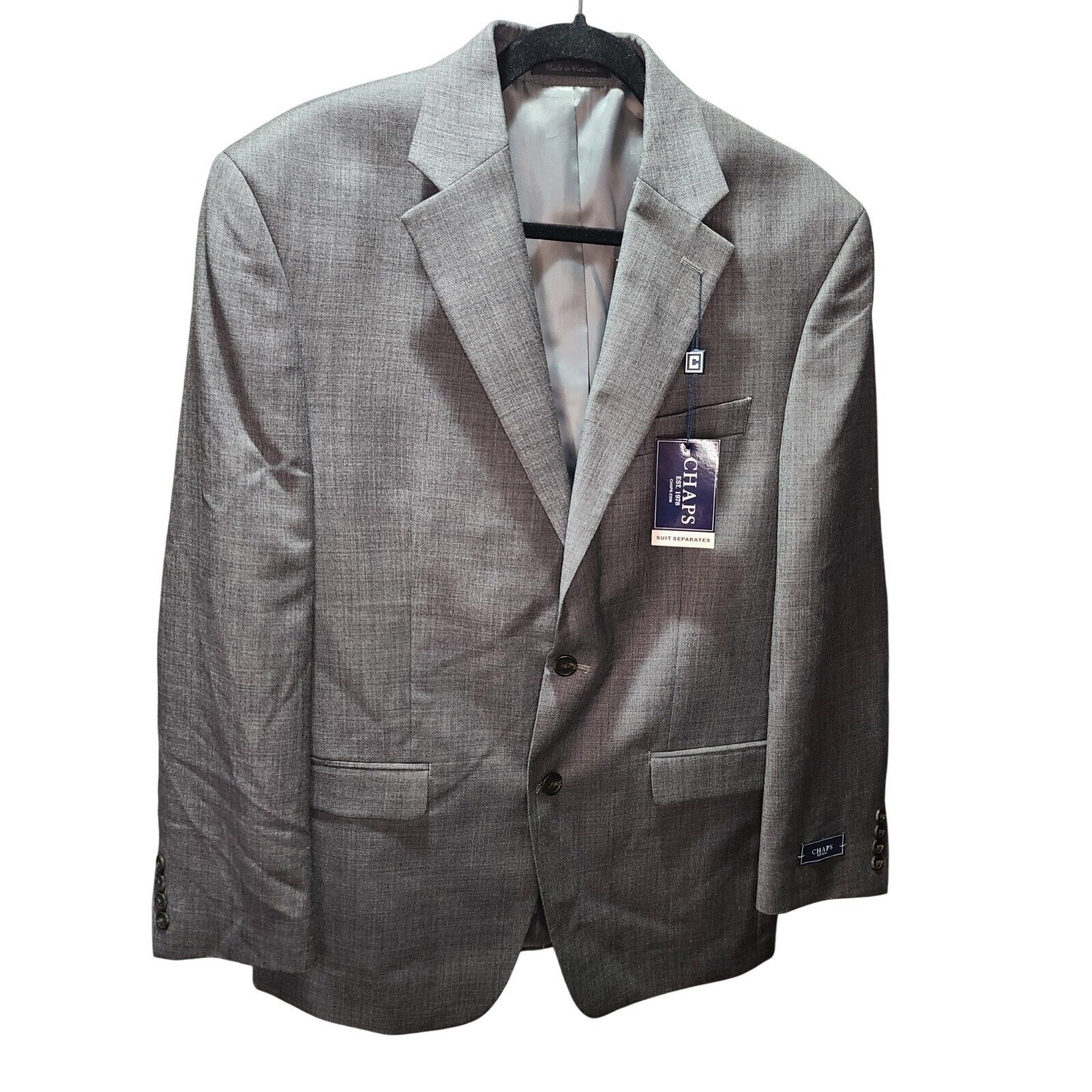 Chaps Suit Jacket Wool Men's Gray 40